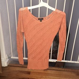 bebe Woven Knit Top